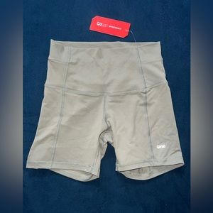 Moss/sage green athletic bike shorts